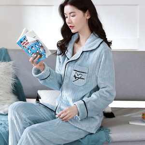 Hochwertige Thermo-Schlafanzüge für Damen und Mädchen, Dickes Warmes Flanell-Set, Winter-Pyjamas für Frauen - Product Image 4