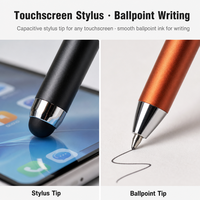 Stylo multifonction 4-en-1 avec logo personnalisé, support de téléphone, code QR, stylo à bille promotionnel, cadeau d'entreprise, vente en gros OEM