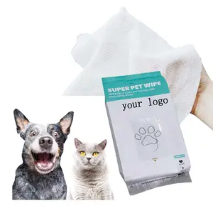 OEM/ODM宠物湿巾制造商安全宠物眼耳爪湿巾猫狗湿巾有机