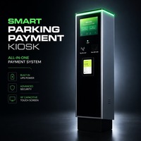 Machine de paiement de stationnement intelligente avec lecteur de carte de crédit, interphone et caméra – Solution de sécurité pour les aires de stationnement aéroportuaires