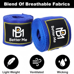 Fasce per Mani da Boxe Messicana Contender Fight Sports 5m Eco-Friendly con Passanti per il Pollice e Chiusure Sicure a Strappo per Maggiore Sicurezza - Product Image 3