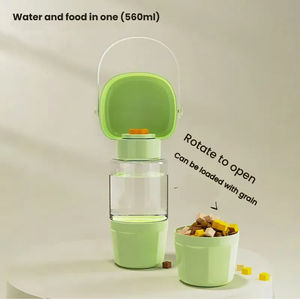 Kitty cetakan makanan kering hewan peliharaan penyimpanan ember Scooper Organizer untuk anjing kucing berguna dapur lemari pengumpan Flip atas tutup Tahun Baru - Product Image 6