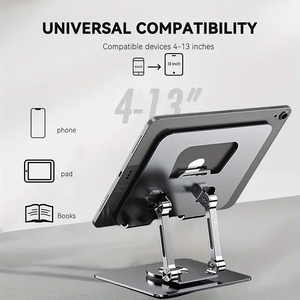Supporto supporto <span class=keywords><strong>per</strong></span> Tablet pieghevole universale in lega di alluminio 360 supporto rotazionale in metallo <span class=keywords><strong>per</strong></span> Tablet Desktop supporto <span class=keywords><strong>per</strong></span> <span class=keywords><strong>smartphone</strong></span> - Product Image 3