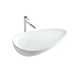 Hochwertiges Lavabo Inclinado Keramik gefäß Waschbecken Badezimmer Arbeits platte Becken Unregelmäßiges Tisch waschbecken