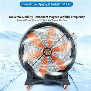 Permanente magneetomvormer Industrieel elektrisch Mobiel Krachtige cilinder Grote vloerventilator Kunststof motor Hoog vermogen Werkplaats - Product Image 6