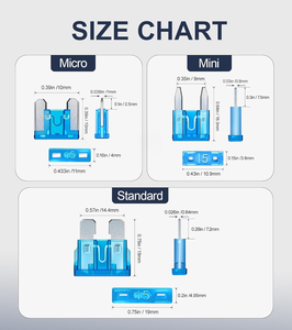 30pcs 25PCS锌汽车保险丝分类套件低矮迷你微型汽车，用于汽车、卡车、摩托车、露营车、带保险丝拉拔器的SUV - Product Image 5
