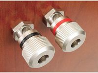 Bevenbi Bornes de connexion plaquées or en cuivre au tellurure pur, prise banane 4 mm, bornes audio pour amplificateur de haut-parleur Hi-Fi