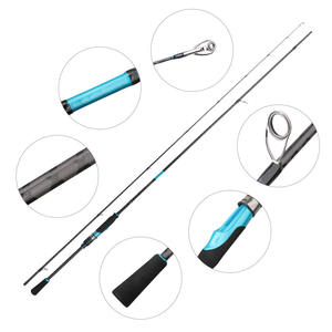 Canne à pêche spinning AMB 2,4 m 3-15 g en carbone ultra-légère pour la pêche au jigging et la pêche au bar en <span class=keywords><strong>canal</strong></span> - Product Image 5