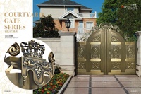 Barrière de luxe en cuivre, livraison gratuite, couleur de porte principal