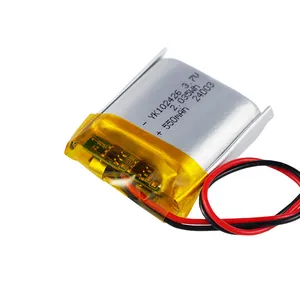 Li-polymer Manufacturer Professional Custom Lithium Polymer Battery 102426 550Mah 3.7V Rechargeable Battery Pack