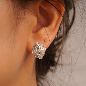 Orecchini a perno a forma di T da donna, semplici, per uso quotidiano, accessori per le orecchie - Product Image 6
