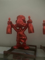 Sac d'argent créatif personnalisé Statues de Pop Art Décoration intérieure Sculpture en résine moderne Artisanat et Arts pour cadeaux
