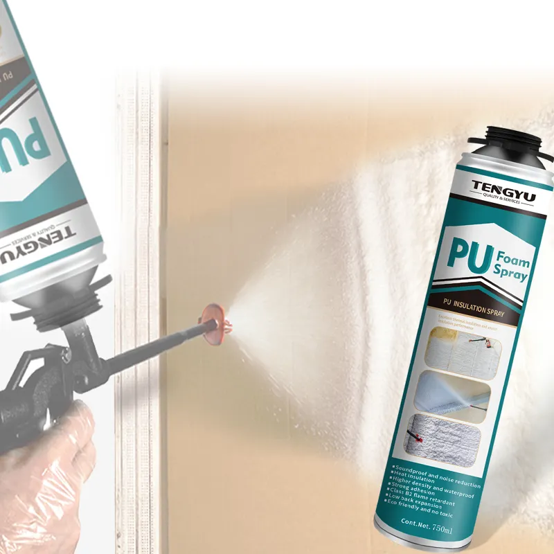 Spray de espuma de poliuretano resistente al calor personalizado 750 ml