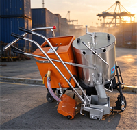 Machine de marquage routier thermoplastique automatique de pointe pour des marquages efficaces, matériaux bruts pour la peinture de marquage routier