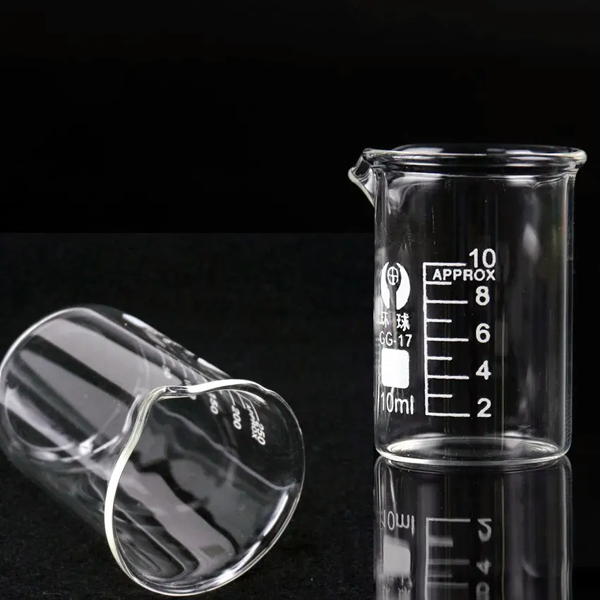50Ml 250Ml 500Ml Gelas Ukur Bentuk Rendah Gelas Ukur Kimia Lab Kaca Borosilikat Gelas Transparan
