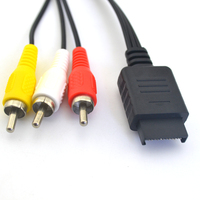 Pengganti Kabel Audio Video AV untuk Game PS1 ke RCA untuk Konsol PS1 TV Game Komputer Aksesori Perbaikan Kabel