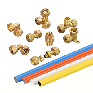 12mm 16mm Đồng nén đầy đủ loại phụ kiện Xử lý bề mặt mịn cho ống pex - Product Image 4