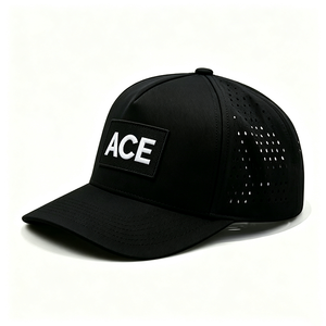 หมวกเบสบอลแบบยูนิเซ็กซ์ เจาะรูด้วยเลเซอร์ ปักโลโก้ ACE ได้ตามสั่ง แห้งเร็ว ระบายอากาศดี เหมาะสำหรับกีฬากอล์ฟ ปรับขนาดได้ ใช้งานกลางแจ้ง ผลิตจากโพลีเอสเตอร์ 100% - Product Image 5