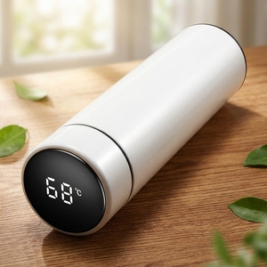 Thermos intelligent en acier inoxydable 304 de 500 ml avec affichage de la température LED, bouteille d'eau <span class=keywords><strong>à</strong></span> double paroi isolée sous vide avec infuseur <span class=keywords><strong>à</strong></span> thé - Product Image 6