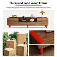 Ensemble de meuble TV et table basse de style minimaliste de luxe, meubles de salon modernes et élégants pour les petits appartements
