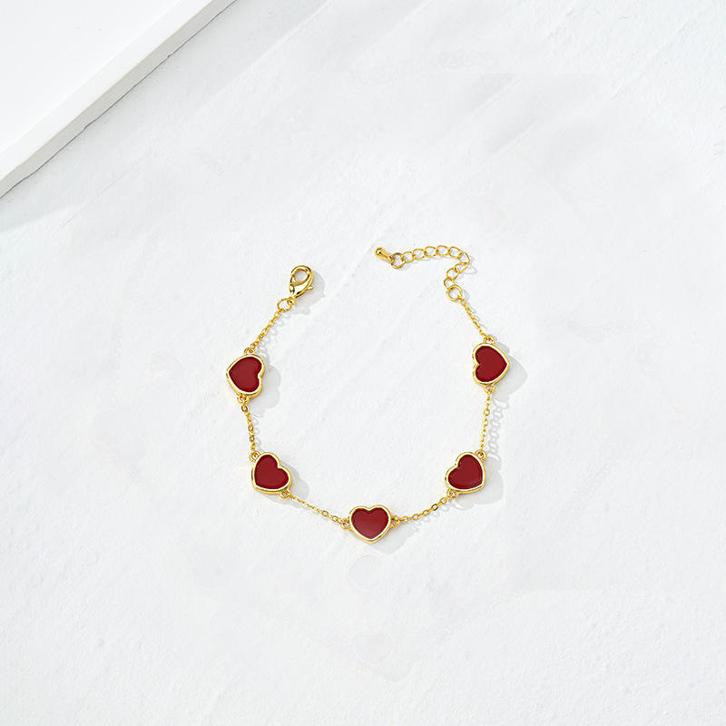 สีแดง-สร้อยข้อมือ