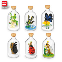 Juego de bloques de construcción DIY personalizable Mini modelo de construcción de animales juguetes inteligencia creativa OEM Compatible con ladrillos CADA