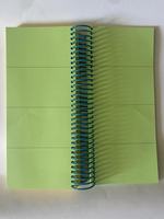Logo personnalisé 540 Green Ring Note-Carnet à spirale long carnet de composition à spirale