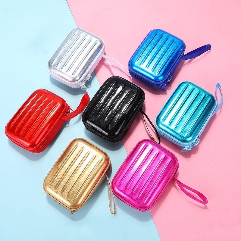 Портативная сумка для хранения аксессуаров для наушников, Пыленепроницаемая жесткая сумка для наушников, футляр для карт памяти, USB-кабеля, чехол, кошелек для монет, сумка