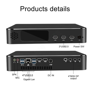 Concepteur graphique professionnel Mini ordinateur Intel Core I9 9900 12 cœurs Quadro <span class=keywords><strong>P1000</strong></span> 4 Go GDDR5 4*4K MDP1.4 PC de jeu de bureau - Product Image 5