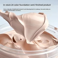 Nouveau fond de teint liquide semi-fini 24 couleurs pour peaux foncées, nourrissant, correcteur, maquillage anti-brillance pour tous types de peau