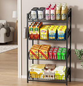 Cửa Hàng Kệ 4 Tier bán lẻ Snack hiển thị đứng với Hooks siêu thị hiển thị khoai tây lưu trữ giá - Product Image 4