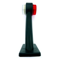 Grand feu de position latéral led à 60 degrés pour camion remorque tracteur feux de roue pour camion quad rangée remorque lumière rubber10-30v