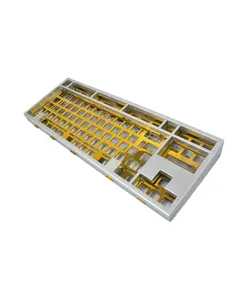 Механическая клавиатура CNC, позиционирующая пластина, Золотая CNC механическая клавиатура, анодированный алюминиевый корпус