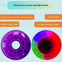 Patins à roulettes en ligne WEIZHONG modèle 7024 pour adultes, avec éclairage, imperméables, durables, légers, coque en PU de 70 mm, roues en PP avec lumières clignotantes