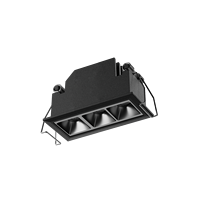 Spot LED encastré à grille raster, angle de faisceau réglable, anti-éblouissement, pour éclairage de villa et de magasin