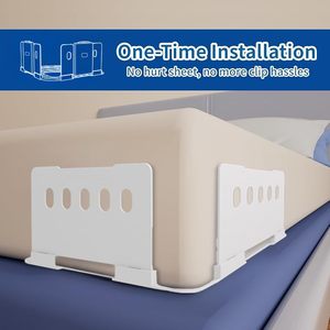 Heavy Duty <b>Bed</b> <b>Sheet</b> Holders for Corners Lock <b>Sheets</b> Tight No-Slip Fitted <b>Sheet</b> Holder for King, Queen, Twin Mattress - Product Image 5