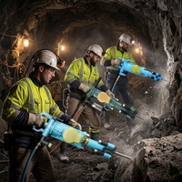 GOOD Y20LY Perforatrice rotative manuelle, équipement de forage de puits, perceuse pneumatique portative pour roche