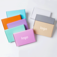 Toowin Cosmétiques Boîtes D'emballage Pour Les Petites Entreprises Flexographie Bleu Alimentaire Donut Pilule Biscuits Boîte D'emballage Avec Fenêtre