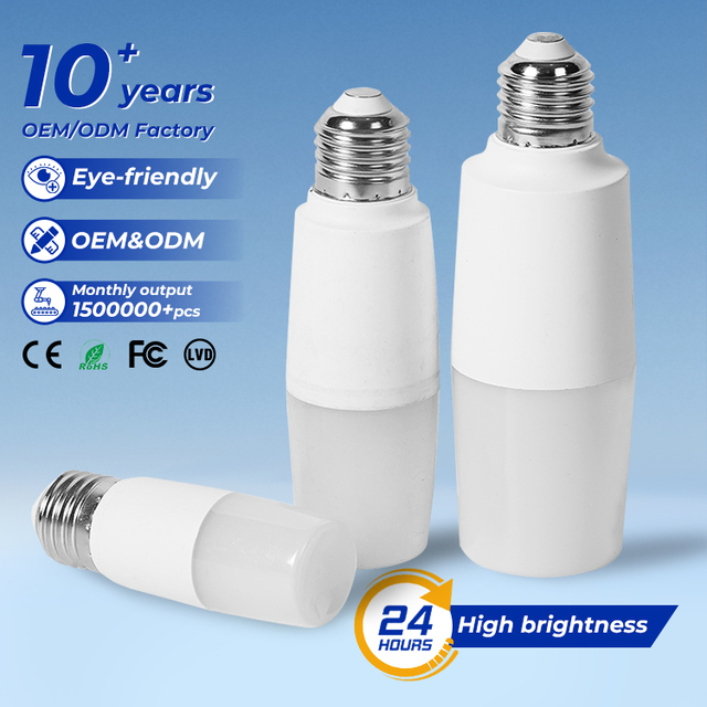 Wholesale Factory Easy Installation Living Room Supermarket Aluminum PC E27 E14 Smart Light Bulbs
