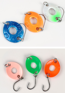 Nouveau 10 pièces/boîte leurre clignotant métal Micro crochet unique bouton clignotant coulée <span class=keywords><strong>ensemble</strong></span> pour Crappie et basse - Product Image 4