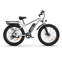 Vélos électriques 1000W, batterie 48V 15AH, vélo électrique à pneus larges, 26 pouces x 4 pouces, vélo électrique pour la neige et la plage, 7 vitesses, 28 MPH, vélo de banlieue pour adultes