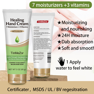 Crème pour les mains hydratante à la vitamine <span class=keywords><strong>E</strong></span>, à l'aloe vera et au beurre de karité, en tube, pour peaux sèches, vente en gros sous marque privé<span class=keywords><strong>e</strong></span> - Product Image 6