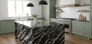 Cuarzo Jade Blanco Panda de Vietnam, Gran Losa, Diseño Moderno, 20 mm de Grosor, para Hoteles, Cocinas, Baños y Encimeras - Product Image 6