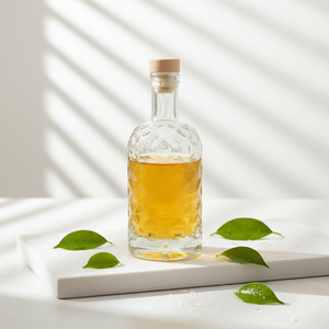 Bouteille en verre pour spiritueux, whisky, vodka, <span class=keywords><strong>gin</strong></span>, rhum, liqueur, 500 ml, 750 ml, avec bouchons en bois - Product Image 2