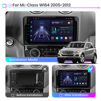 Radio para Auto Junsun de 9 Pulgadas con Carplay y Android para Mercedes Benz W164 ML GL 2005-2012, Reproductor de DVD, Estéreo