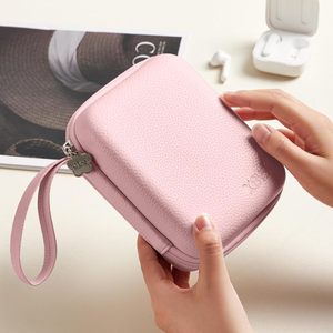 Étui de chargeur portable Linpr pour MacBook, pochette de rangement de voyage, adaptateur secteur, câbles de charge, clés USB, batterie externe (rose L) fabriqué - Product Image 6