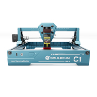 SCULPFUN C1 Precio bajo Logo 3W Mini máquina de grabado de marcado láser para madera Grabador láser de acero inoxidable Portátil