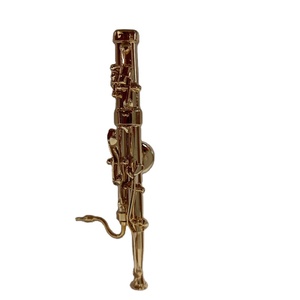 Offre Spéciale conception d'instrument à vent <span class=keywords><strong>Basson</strong></span> aimant de réfrigérateur en métal doré pour la décoration de réfrigérateur - Product Image 1