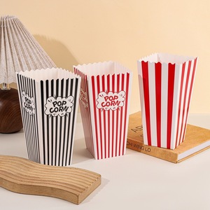 Bán buôn tùy chỉnh in logo giấy dùng một lần cấp thực phẩm hộp bỏng ngô cho Snack đóng gói Khoai tây chiên Sushi lấy đi container - Product Image 5