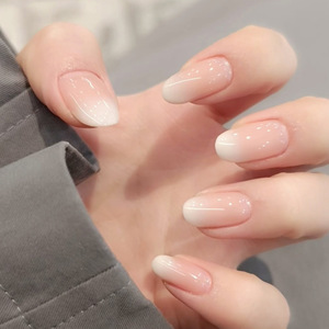 <span class=keywords><strong>Faux</strong></span> Ongles en Gros de Haute Qualité pour Femmes, Ongles à Presser Amande Personnalisés, <span class=keywords><strong>Faux</strong></span> Ongles de Luxe à Pointes Françaises - Product Image 6